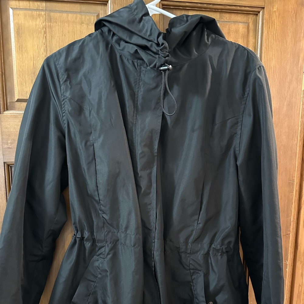 Women’s rain jacket black large-  A New Day